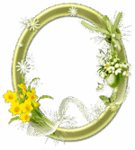 قاب گل بیضی سبز