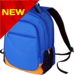 کیف مدرسه آبی